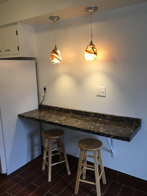 Kitchen Counter with Stools